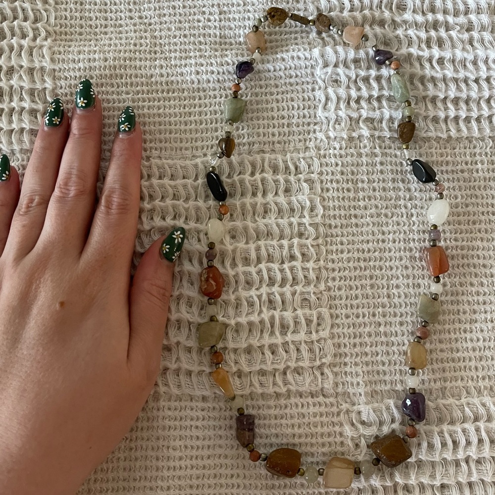 Handmade Natural Earth Stones Necklace - Picture 5 of 7